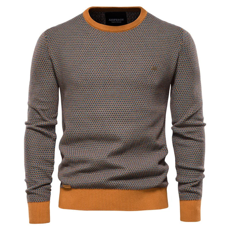 Nicklas | Klassischer Herren Strickpullover Slim Fit mit Rippbündchen