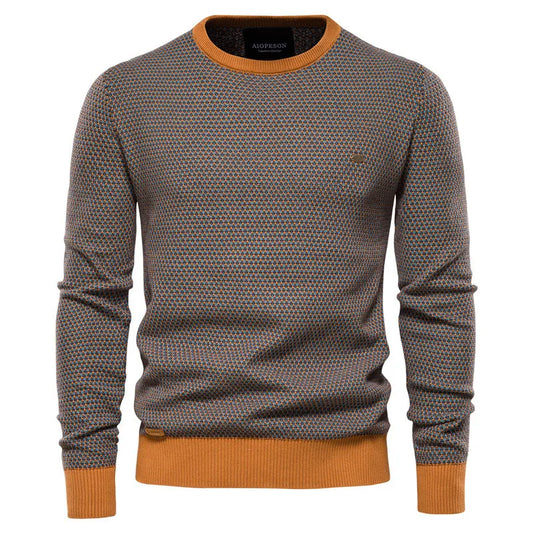 Nicklas | Klassischer Herren Strickpullover Slim Fit mit Rippbündchen