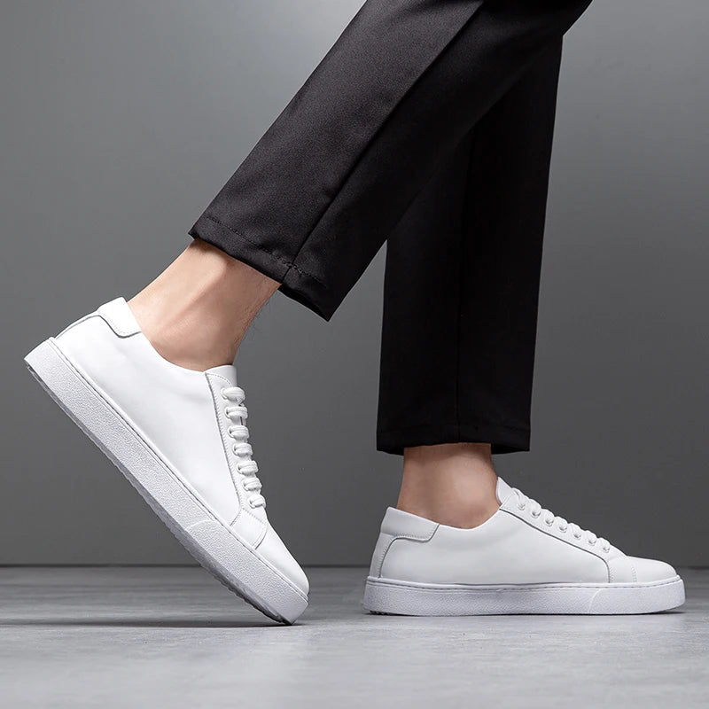 Rainer | Herren High-Quality Schnür-Leder-Sneaker – Robuste und stylische Sneakers für den Alltag