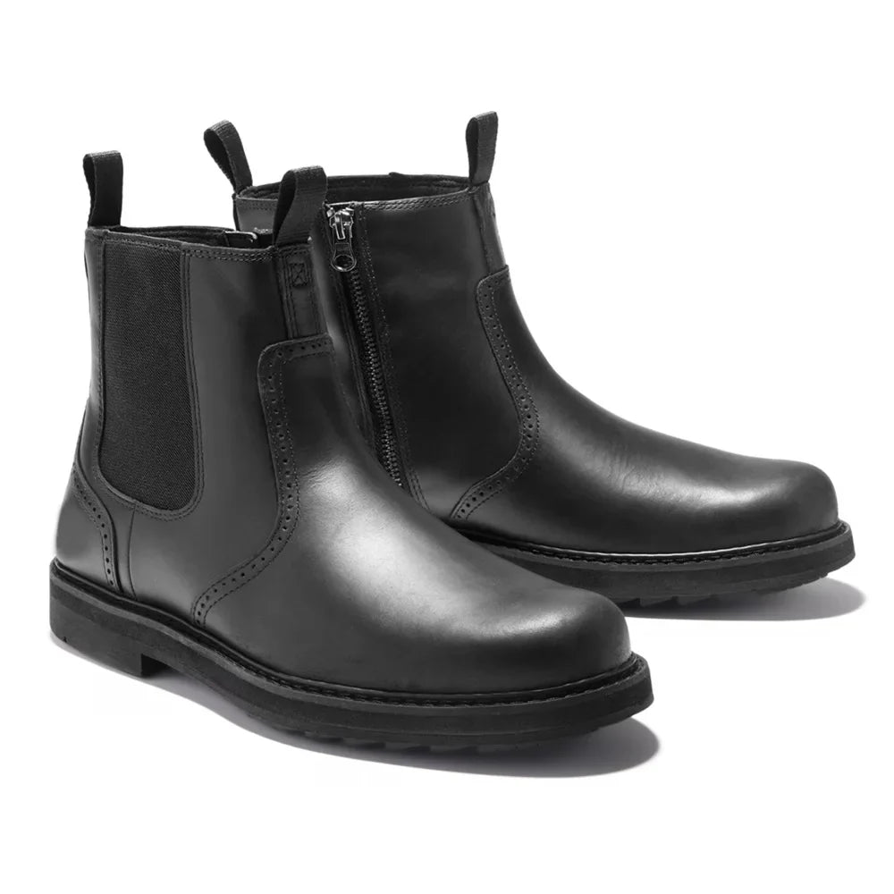 Oxenden | Herren Chelsea Boots mit Seitenreißverschluss & elastischen Einsätzen für Winter & Freizeit