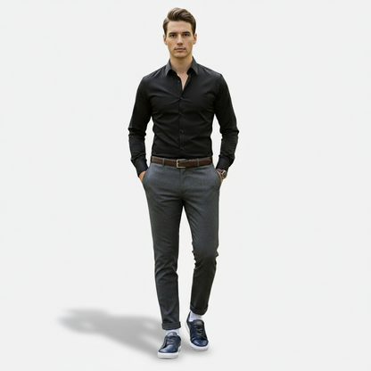 Slip-On Leder-Sneaker für Herren | Bequeme Casual-Schuhe