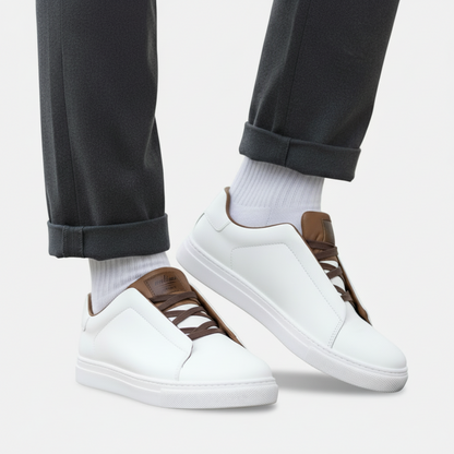 Slip-On Leder-Sneaker für Herren | Bequeme Casual-Schuhe