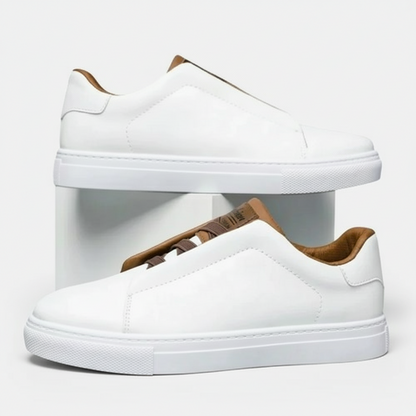 Slip-On Leder-Sneaker für Herren | Bequeme Casual-Schuhe