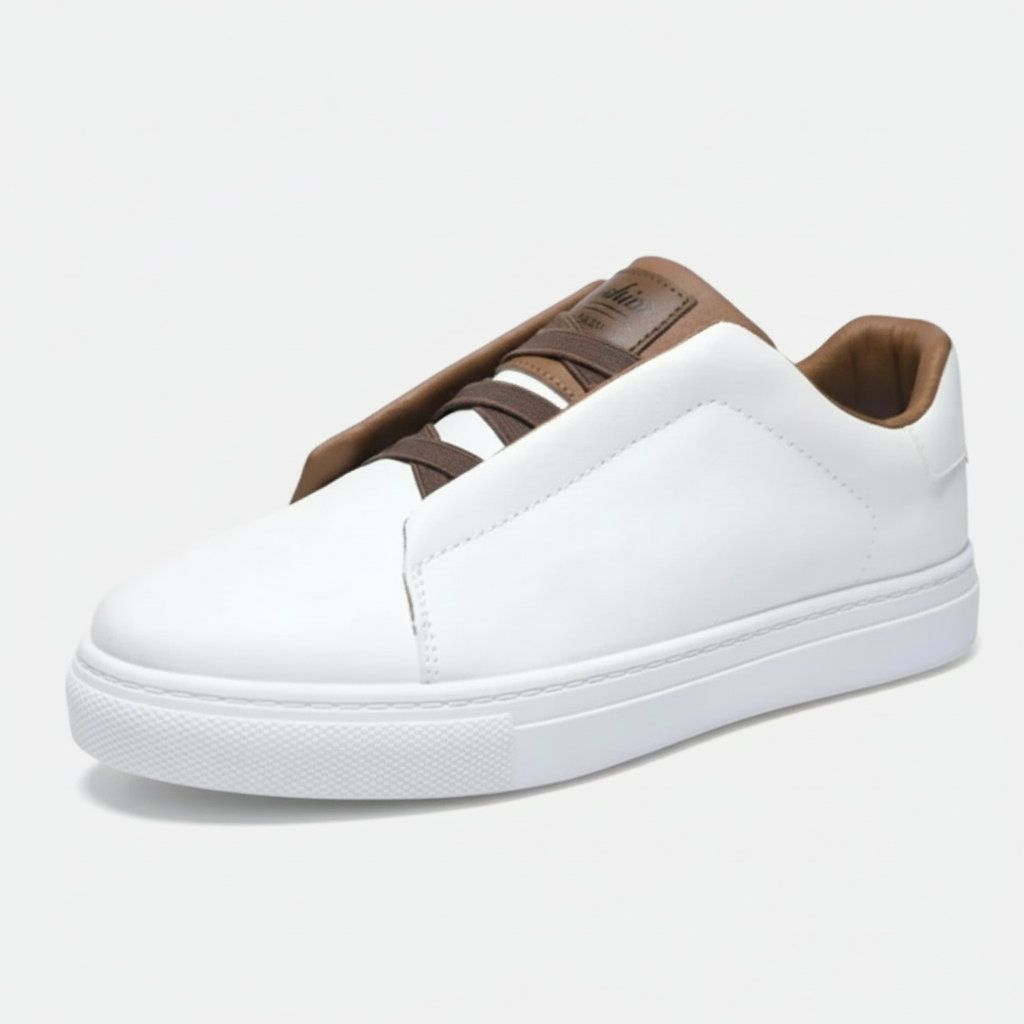 Slip-On Leder-Sneaker für Herren | Bequeme Casual-Schuhe