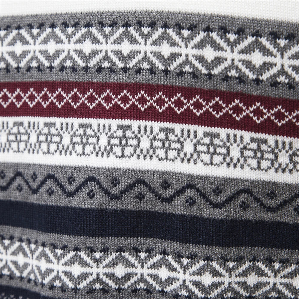 Ace | Hochwertiger Pullover mit Retro-Muster - Stilvoller Herrenpullover