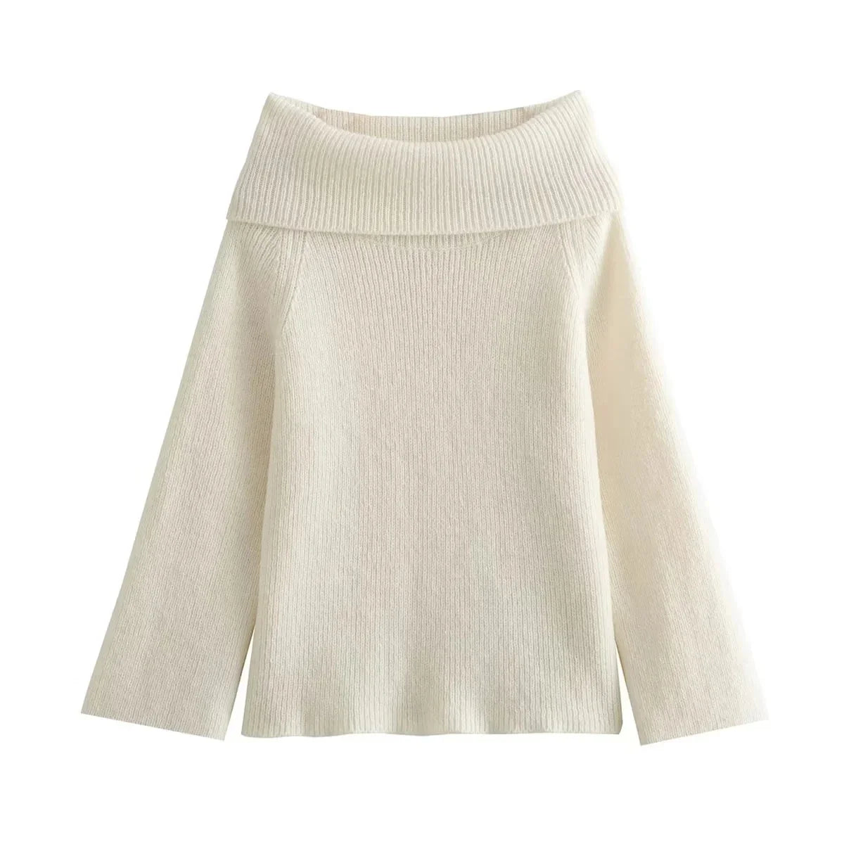 Frieda | Eleganter Off-Shoulder-Strickpullover