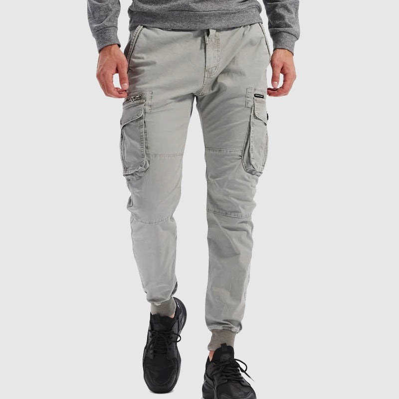 Stratford | Herren Cargo-Hose mit Elastischem Bund & Multi-Taschen im Jogger-Stil