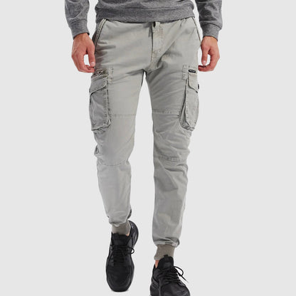 Stratford | Herren Cargo-Hose mit Elastischem Bund & Multi-Taschen im Jogger-Stil