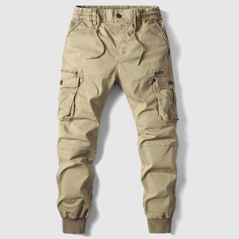 Stratford | Herren Cargo-Hose mit Elastischem Bund & Multi-Taschen im Jogger-Stil