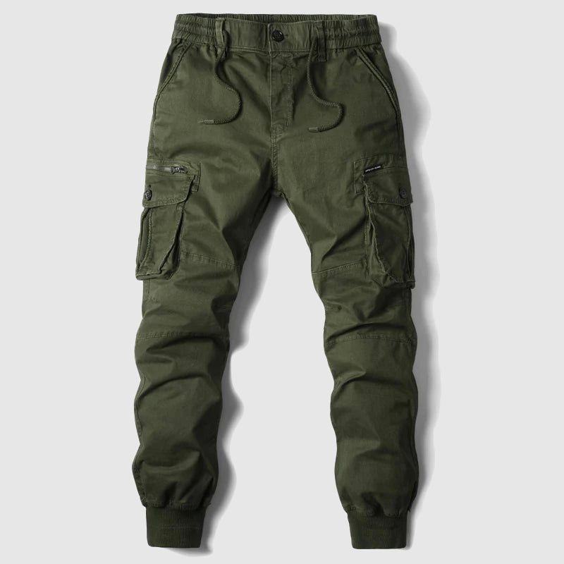 Stratford | Herren Cargo-Hose mit Elastischem Bund & Multi-Taschen im Jogger-Stil