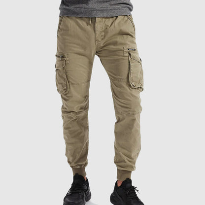 Stratford | Herren Cargo-Hose mit Elastischem Bund & Multi-Taschen im Jogger-Stil