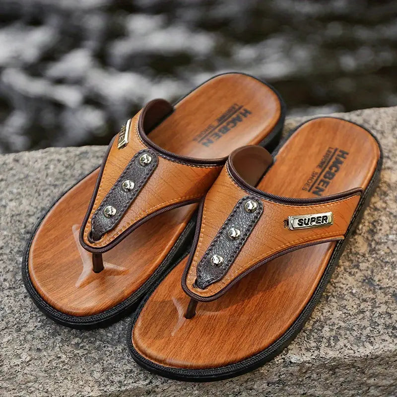 Supera | Bequeme, rutschfeste Flip Flops mit Gummisohle