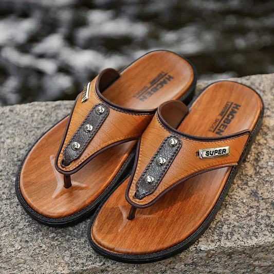 Supera | Bequeme, rutschfeste Flip Flops mit Gummisohle