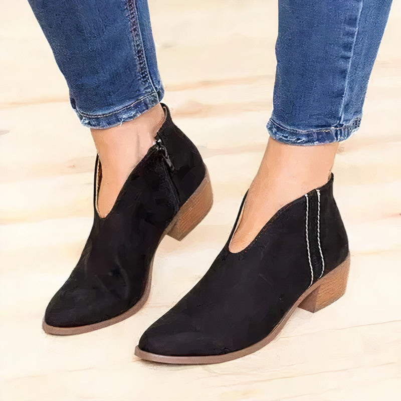 Solara | Damen Ankle Boots mit Blockabsatz – Elegante Stiefeletten für Business & Freizeit