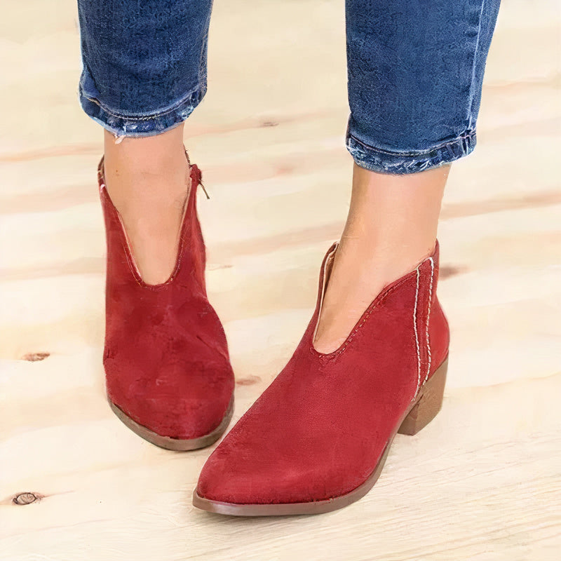 Solara | Damen Ankle Boots mit Blockabsatz – Elegante Stiefeletten für Business & Freizeit