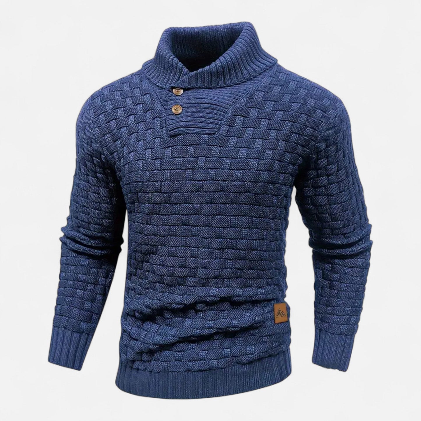 Timo | Herren Klassischer Strickpullover mit Knopfleiste – Weicher, Strukturierter Winterpullover mit Hohem Stretchkomfort