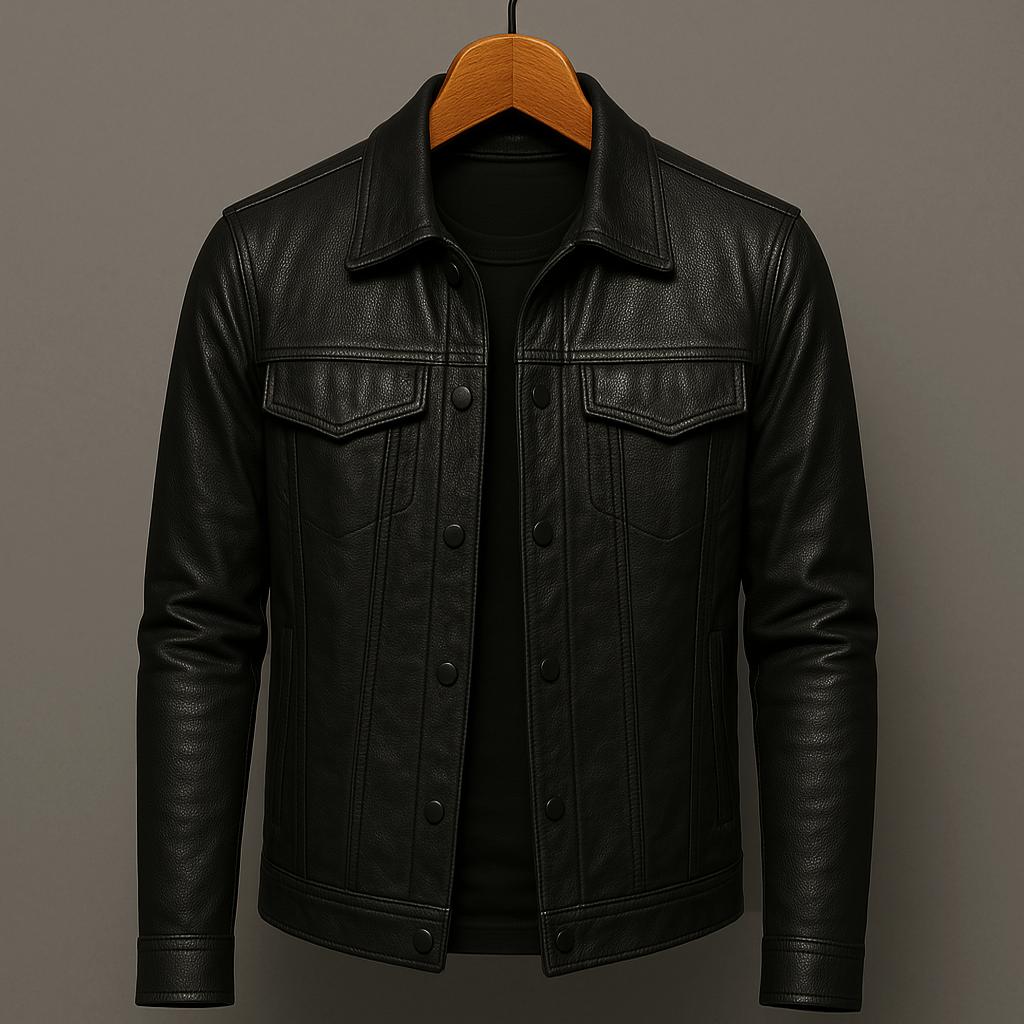 Herren Kunstlederjacke | Klassischer Stil mit maskulinem Charme