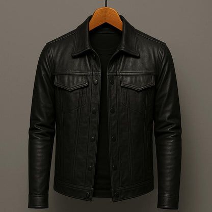 Herren Kunstlederjacke | Klassischer Stil mit maskulinem Charme