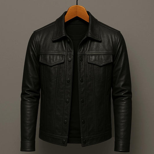 Herren Kunstlederjacke | Klassischer Stil mit maskulinem Charme
