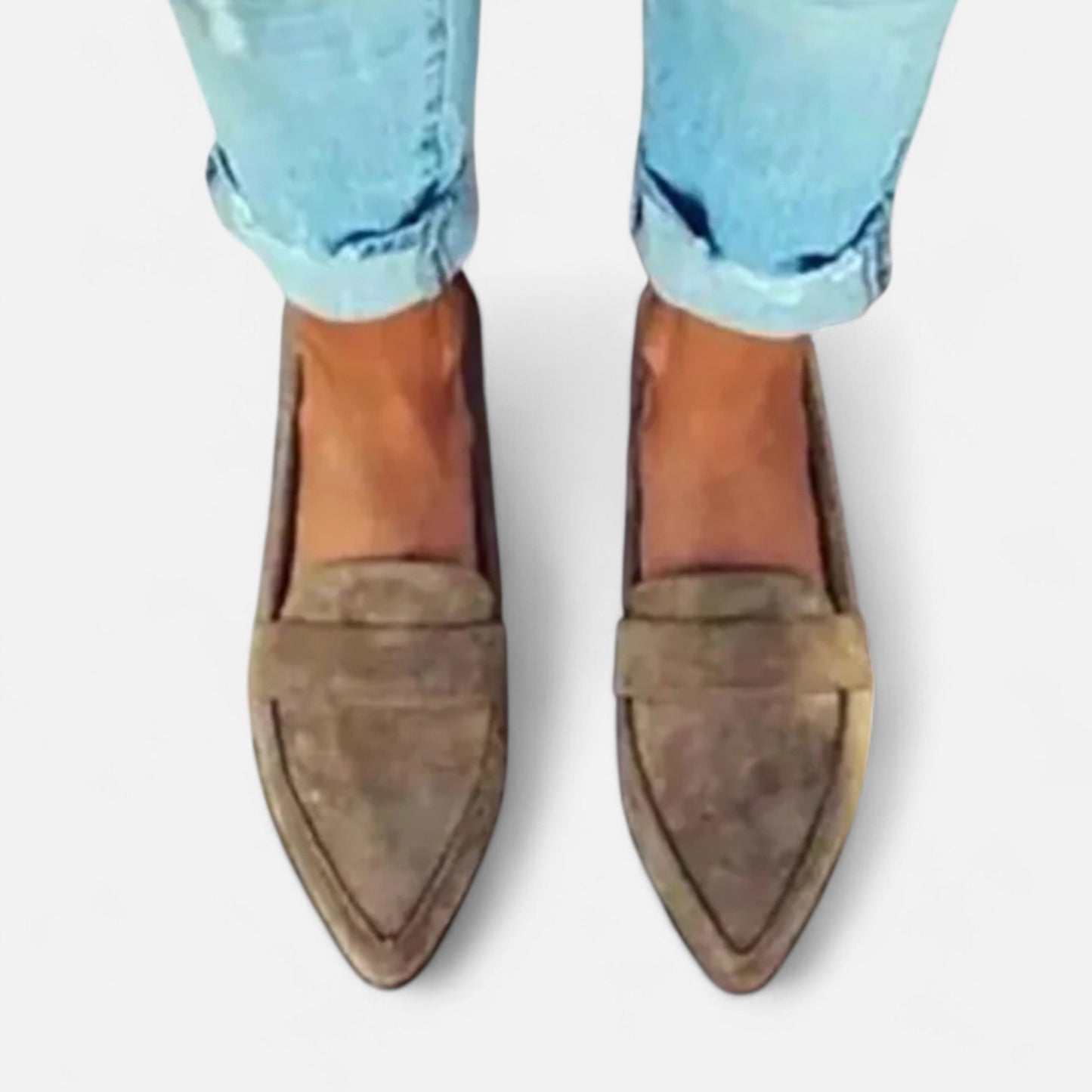 Damen Retro Loafers | Elegante Spitzschuh-Slipper für Alltag & Büro