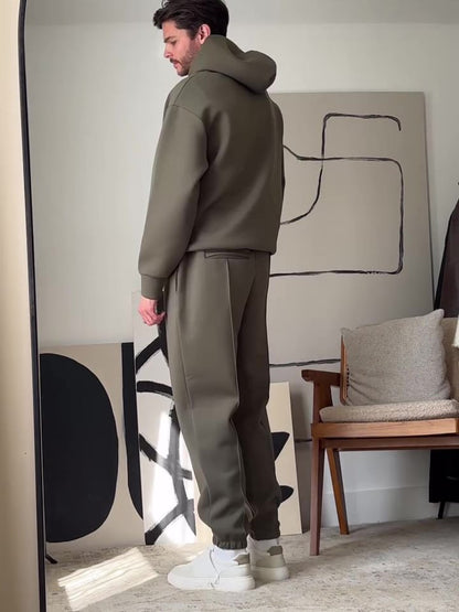 Herren Minimalistischer Jogginganzug | Moderner Schnitt mit Hoodie und Hose