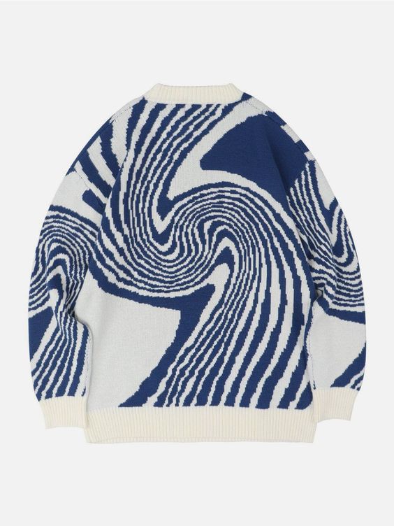 Whirly | Whirlpool-Muster Strickpullover