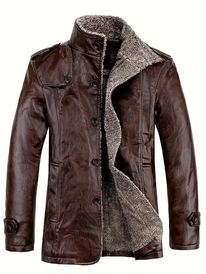 Talisman | Herren-Lederjacke mit Fleece-Futter