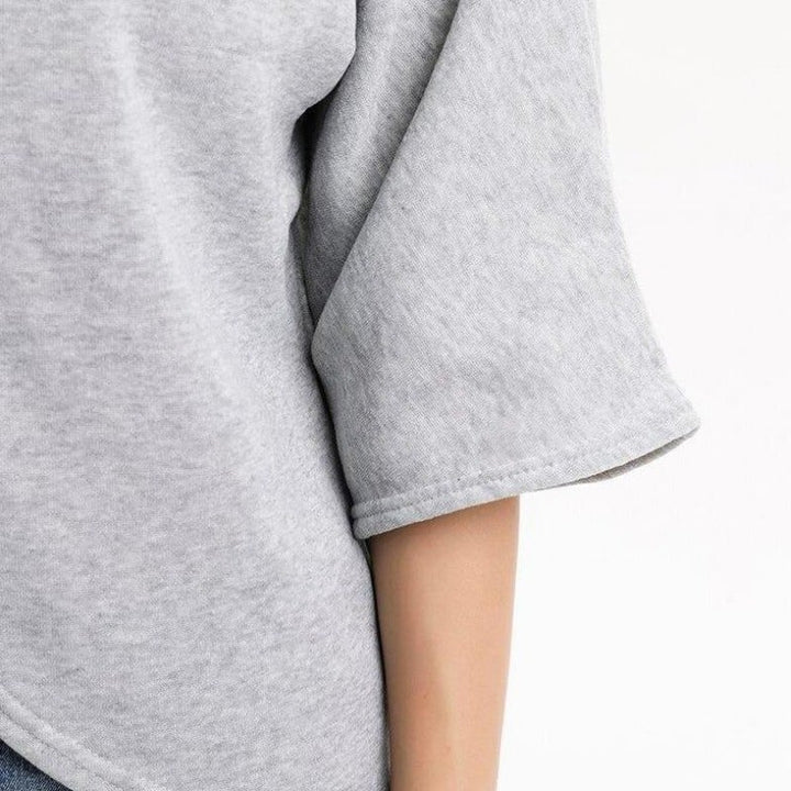 Xenia | Damen Rollkragen-Pullover mit Fledermausärmeln und Asymmetrischem Schnitt – Extra Dick und Kuschelig