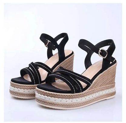 Mesdino | Modische Sandaletten mit Keilabsatz