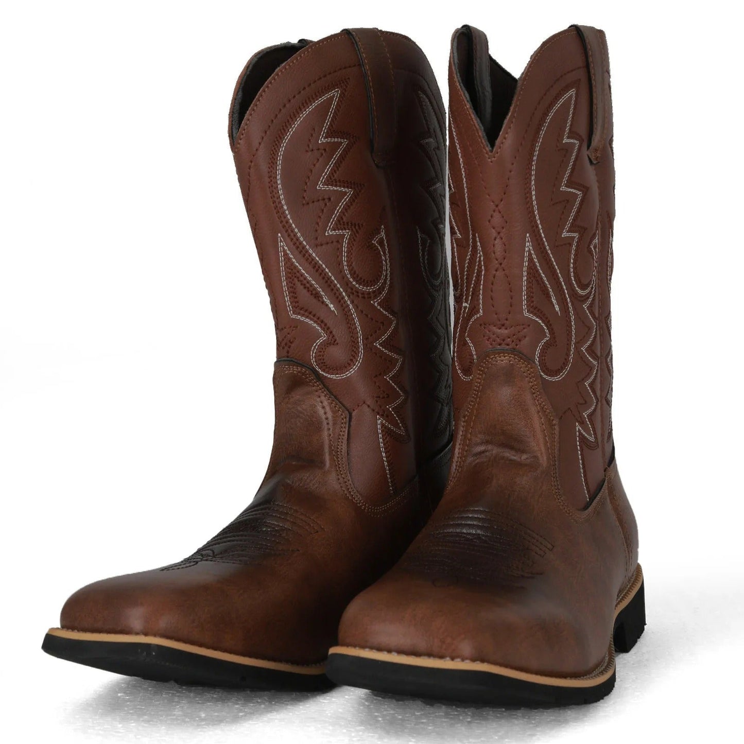 Oscar | Herren Cowboy Stiefel im Westernstil – Klassische Lederoptik für Alltag, Freizeit & Country-Look