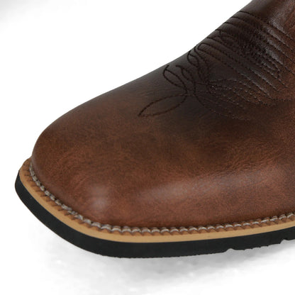 Oscar | Herren Cowboy Stiefel im Westernstil – Klassische Lederoptik für Alltag, Freizeit & Country-Look