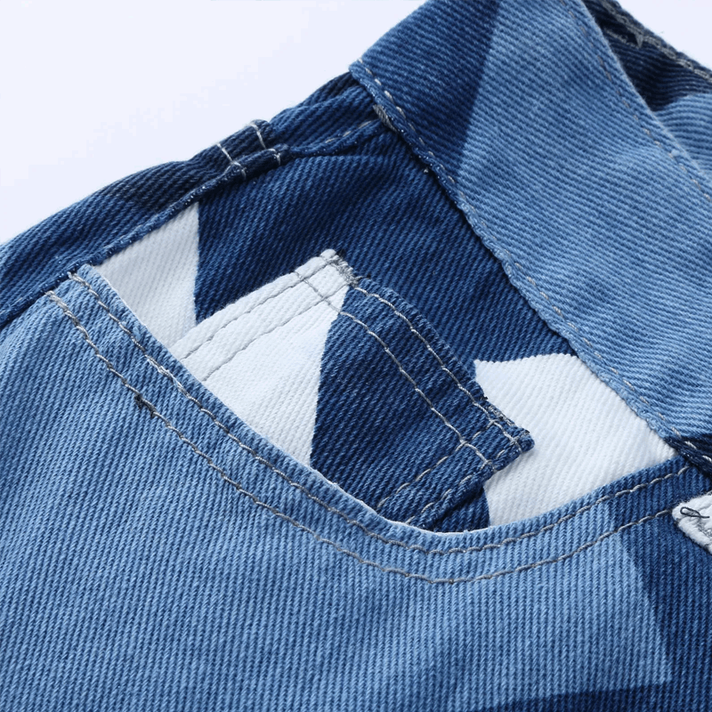 Emilie | Damen Baggy Jeans mit Reißverschluss – Weite Blaue Hosen