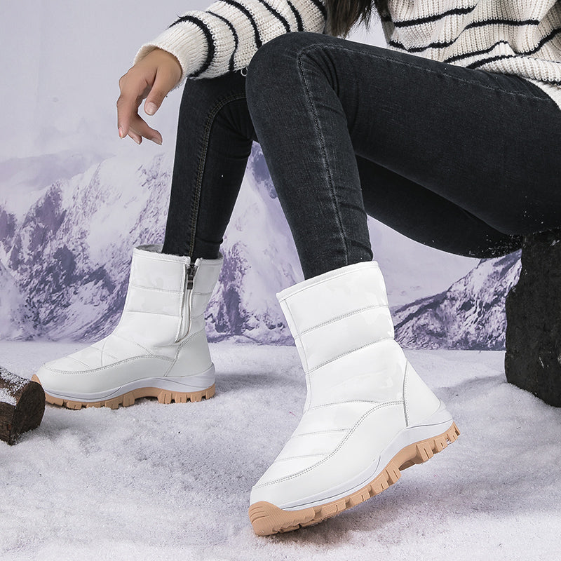 Unelira | Damen Stiefeletten mit seitlichem Reißverschluss – Elegant & Feminin