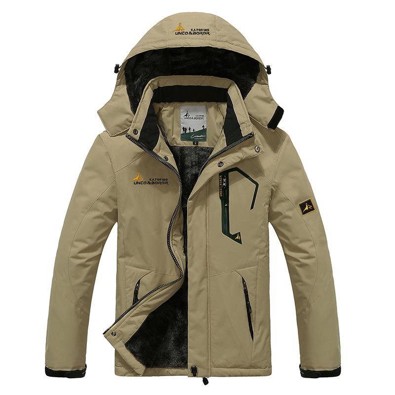 Calvian | Herren Winter Parka mit Fleece-Futter, Wind- & Wasserabweisend