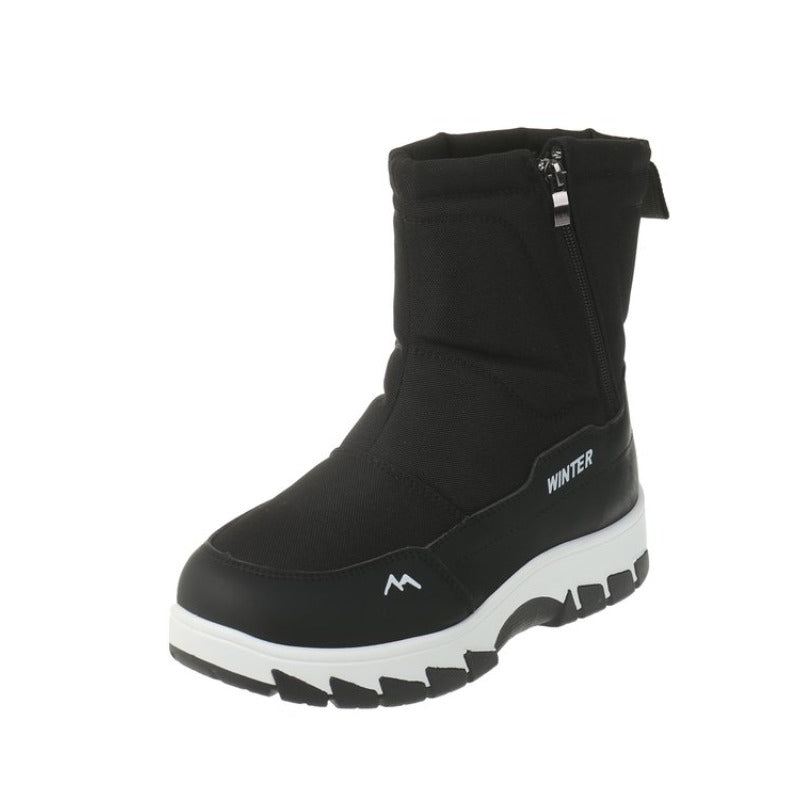 Irivina | Damen Winterstiefel mit dicker Sohle und seitlichem Reißverschluss