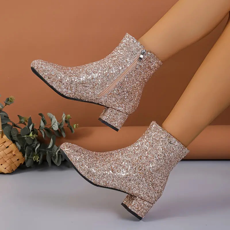 Razina | Glitzernde Partystiefel für Damen