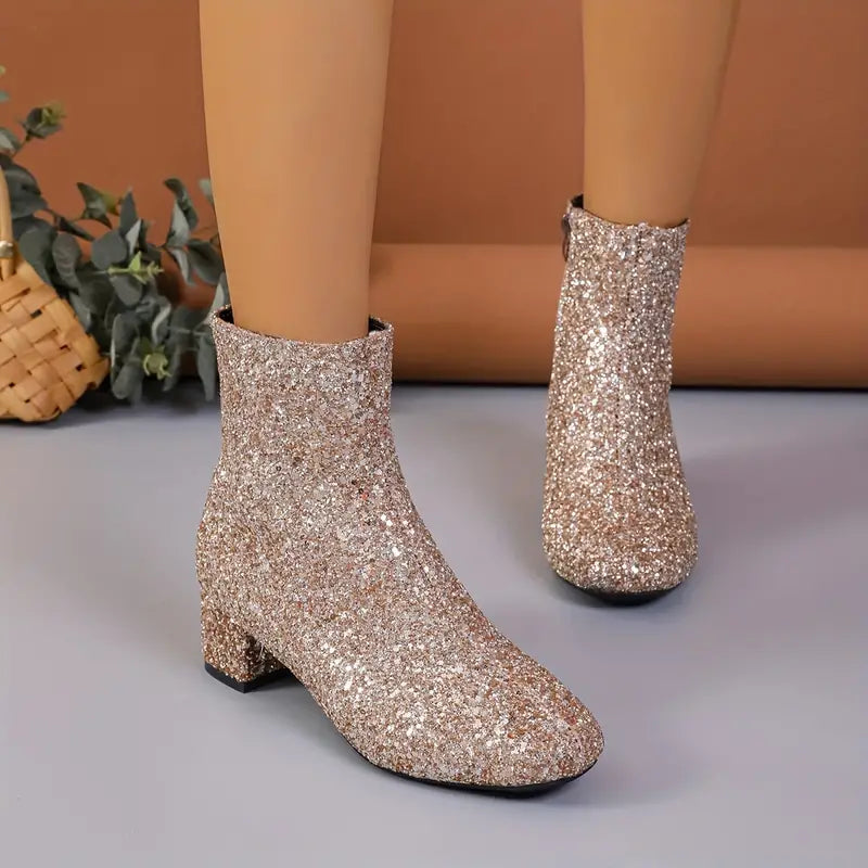 Razina | Glitzernde Partystiefel für Damen