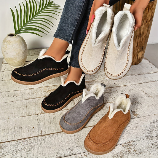 Dagmaria | Damen Fleece-Futter Komfort Loafer – Bequeme Flats für Jeden Tag