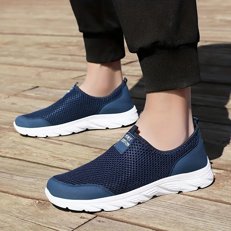 Rufus | Herren Slip-On Sneaker mit Weichem, Leichtem & Atmungsaktivem Mesh