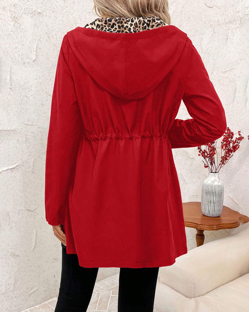 Damenmantel | Leicht, stylisch & mit Leopardenfutter