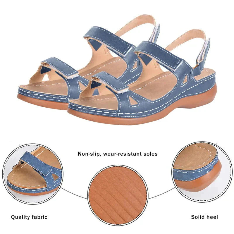 Siani | Komfort-Orthopädische Sandalen mit Klettverschluss