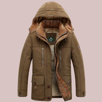 Harden | Herren Parka Jacke, Mid-Length, Gefüttert & Gepolstert, Mit Kapuze und Mehreren Taschen
