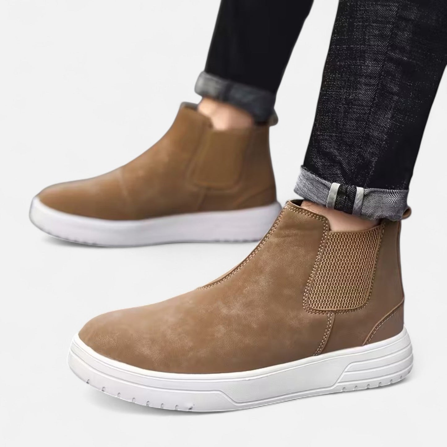 Samuel | Herren Chelsea Boots mit Elastikeinsatz – Stilvolle Knöchelstiefel im Vintage-Look für Alltag & Freizeit