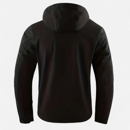 Rainer | Herren Winddichte Softshelljacke mit Kapuze – Leichte Übergangsjacke für Alltag, Outdoor & Freizeit
