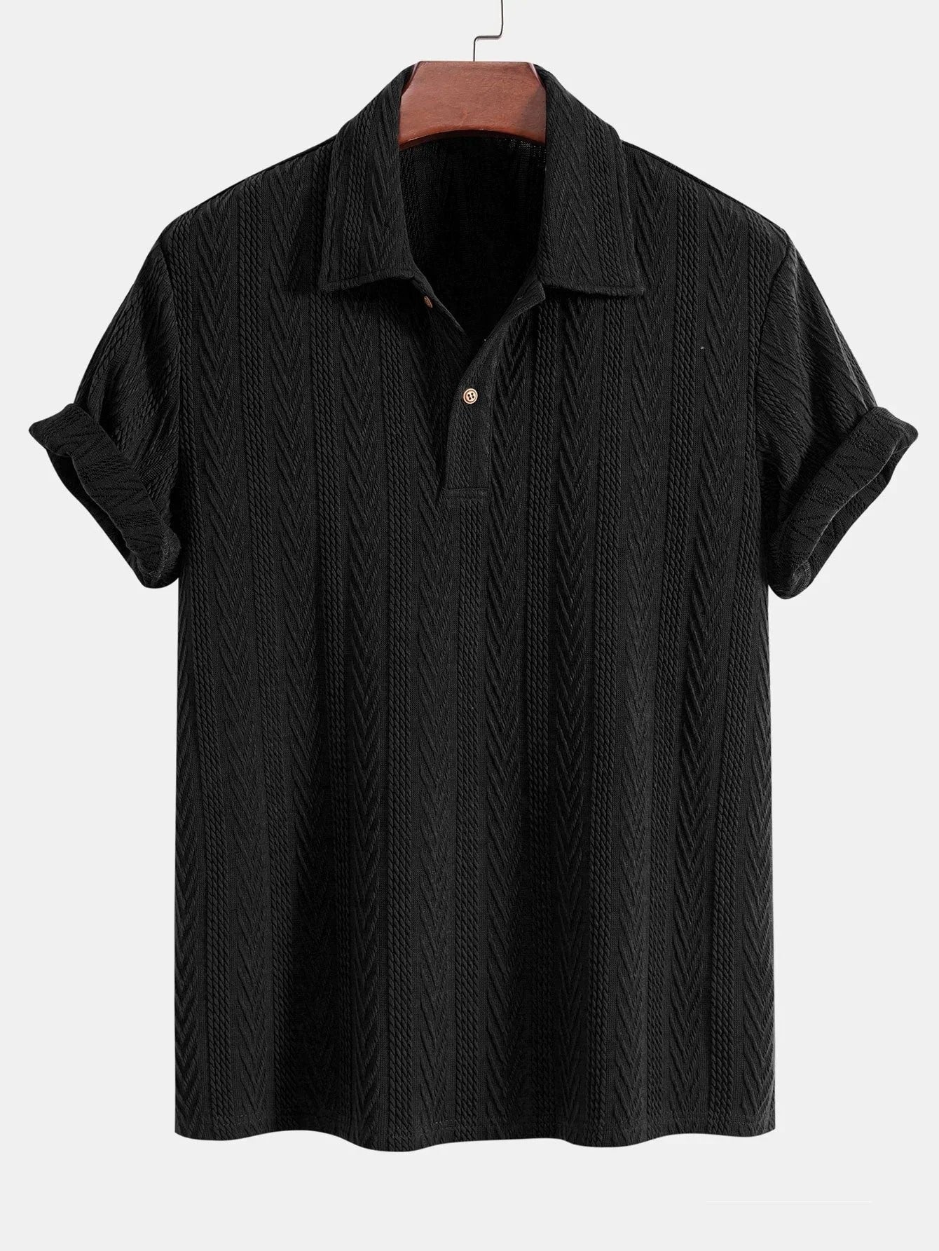 Ben | Geometrisches Jacquard-Polo