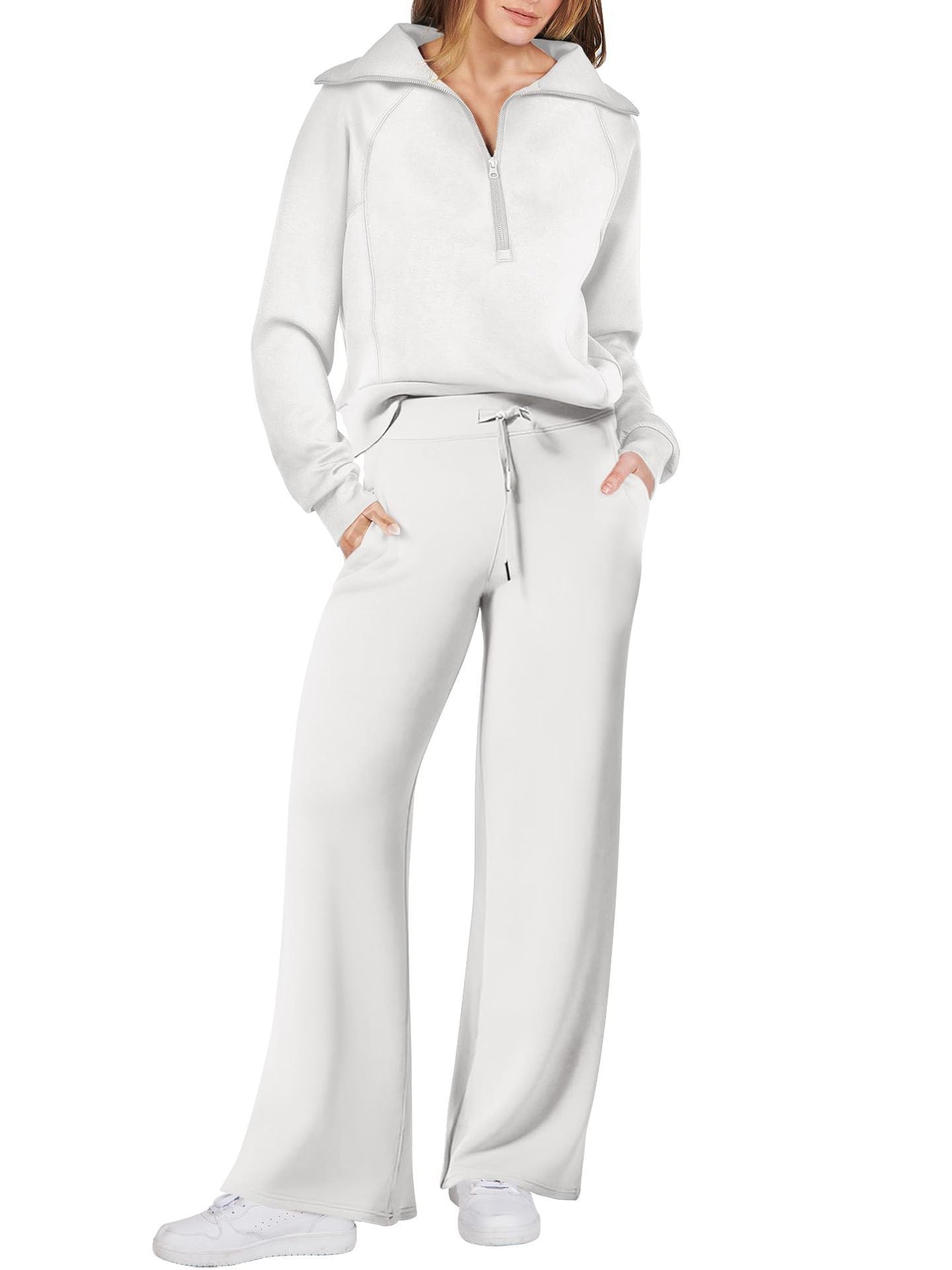 Genzie | Trendy Zip und Relax Set Outfit