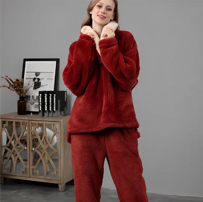 NachtFleece | Gemütliches Pyjama-Set für Damen