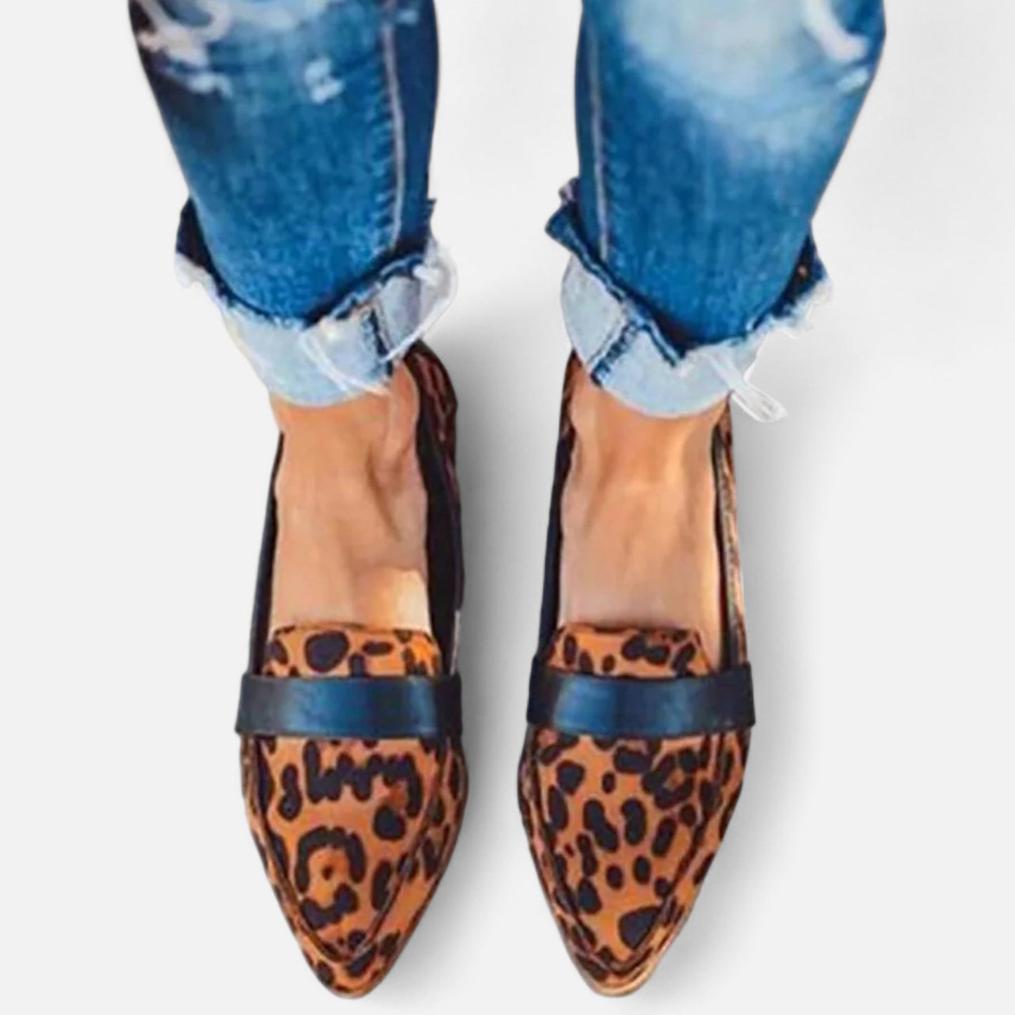 Damen Retro Loafers | Elegante Spitzschuh-Slipper für Alltag & Büro