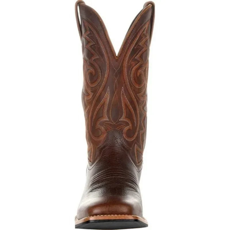 Oscar | Herren Cowboy Stiefel im Westernstil – Klassische Lederoptik für Alltag, Freizeit & Country-Look