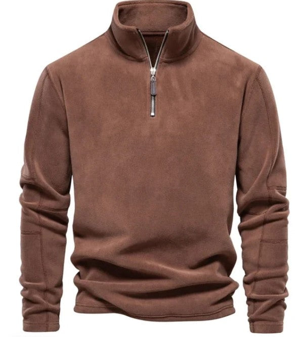 Kilian | Sweatshirt mit Reißverschluss und Kragen